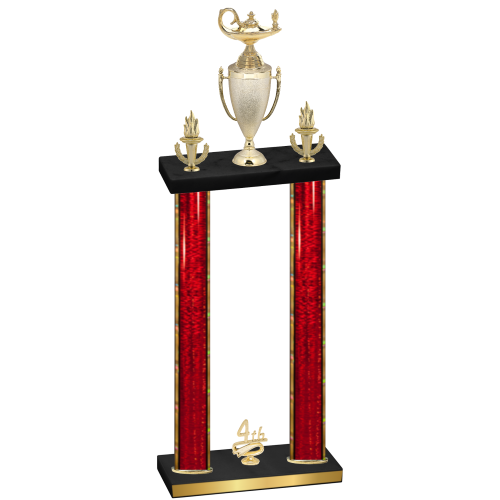 Double Red Glacier Fourth Place Academics Trophy