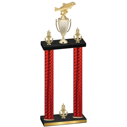 Double Red Carbon Fiber Victory Fishing Trophy