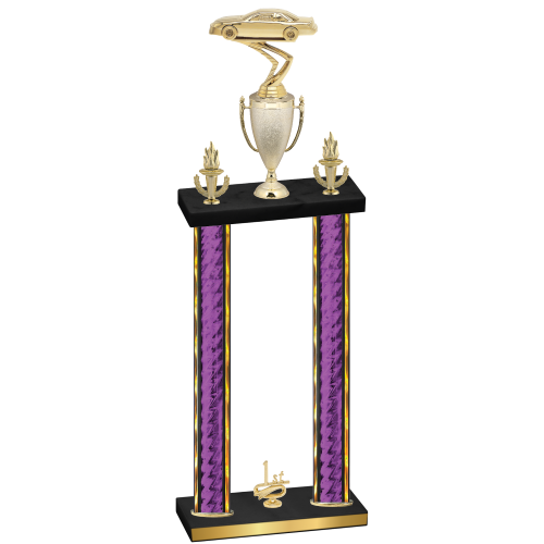 Double Purple Glacier First Place Cars Trophy