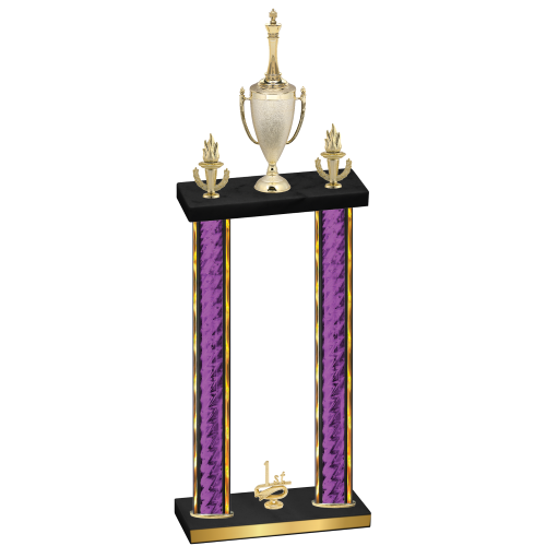 Double Purple Glacier First Place Chess Trophy