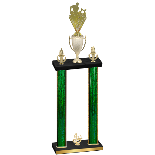 Double Green Glacier Fourth Place Rugby Trophy