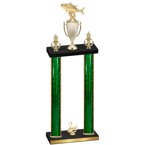 Double Green Glacier Second Place Fishing Trophy