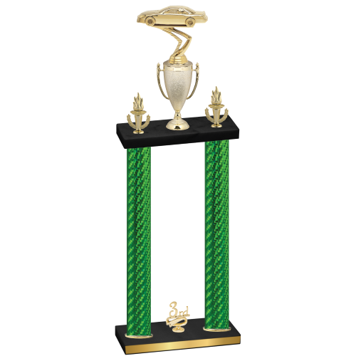 Double Green Carbon Fiber Third Place Cars Trophy