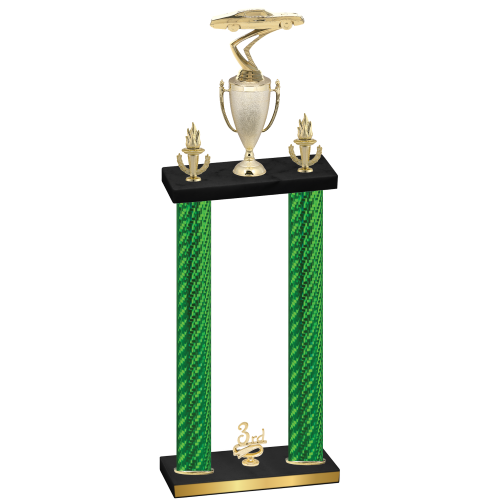 Double Green Carbon Fiber Third Place Cars Trophy