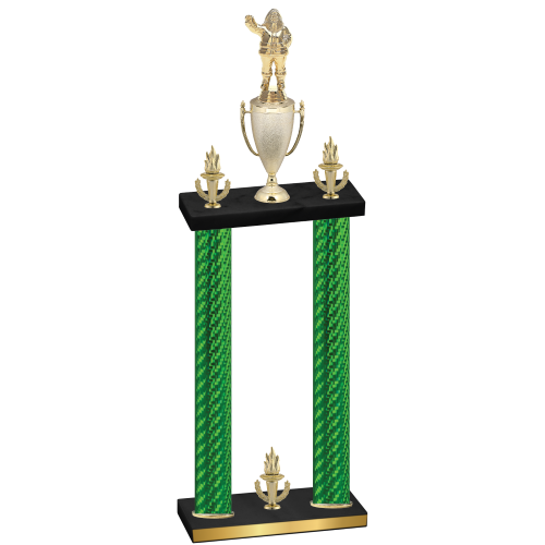 Double Green Carbon Fiber Victory Holiday Trophy