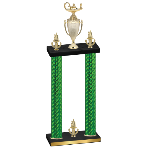 Double Green Carbon Fiber Victory Academics Trophy