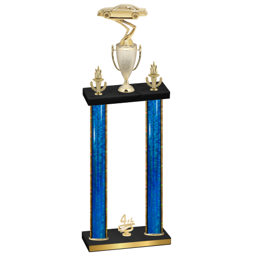 Double Blue Glacier Fourth Place Cars Trophy