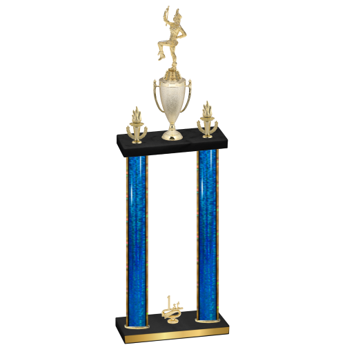 Double Blue Glacier First Place Majorette Trophy
