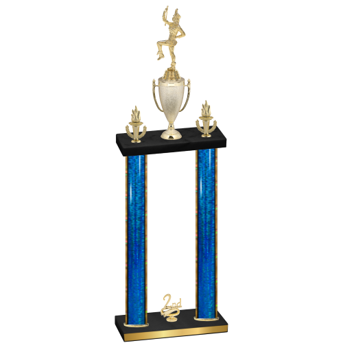 Double Blue Glacier Second Place Majorette Trophy