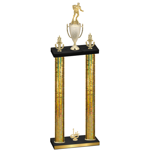 Double Gold Glacier First Place Rugby Trophy