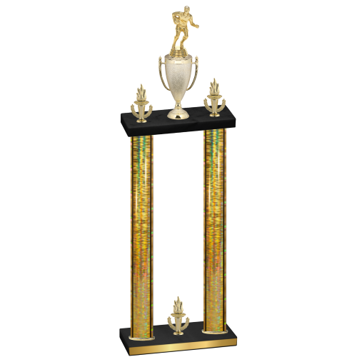 Double Gold Glacier Victory Rugby Trophy