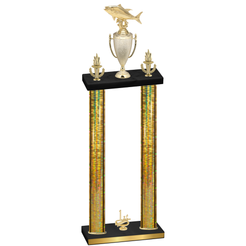 Double Gold Glacier First Place Fishing Trophy