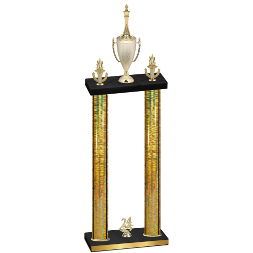 Double Gold Glacier Year Chess Trophy