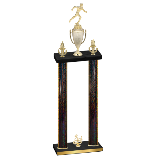 Double Black Glacier Third Place Running Trophy