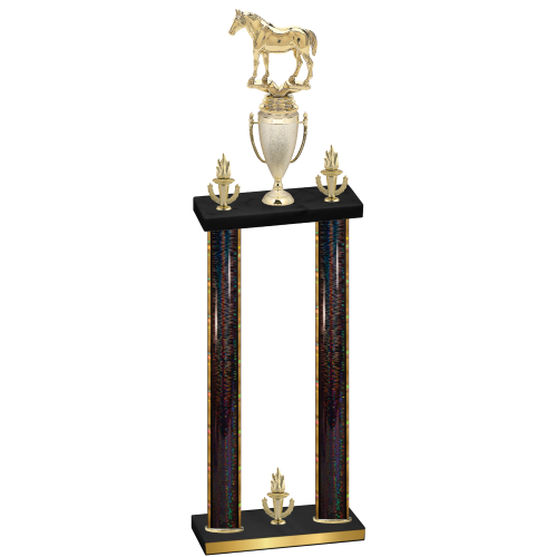 Double Black Glacier Victory Horses Trophy