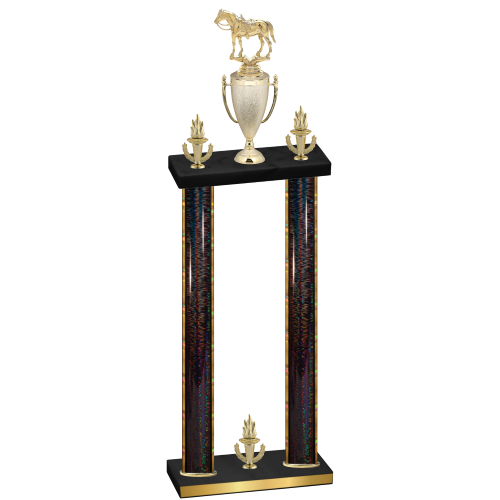Double Black Glacier Victory Horses Trophy