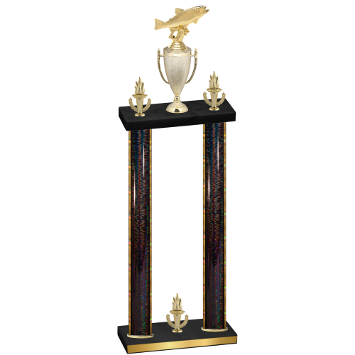Double Black Glacier Victory Fishing Trophy