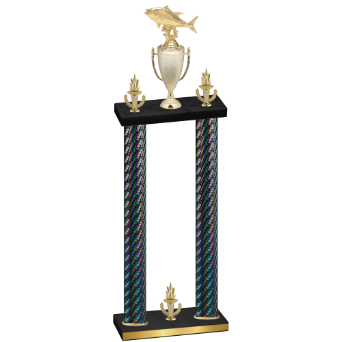 Double Black Carbon Fiber Victory Fishing Trophy