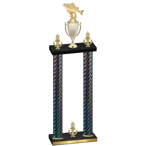 Double Black Carbon Fiber Victory Fishing Trophy