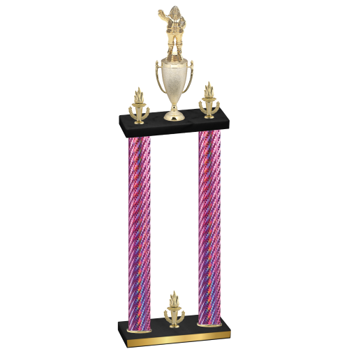 Double Pink Carbon Fiber Victory Holiday Trophy