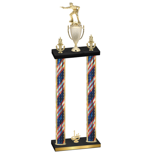 Double Flag USA First Place Shooter Trophy