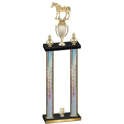 Double Silver Glacier Year Horses Trophy