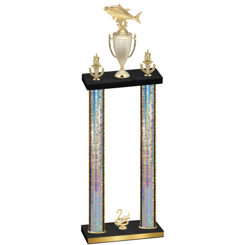 Double Silver Glacier Second Place Fishing Trophy