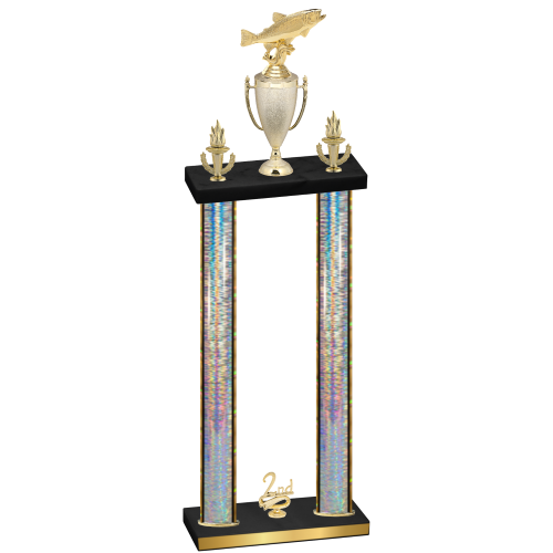 Double Silver Glacier Second Place Fishing Trophy
