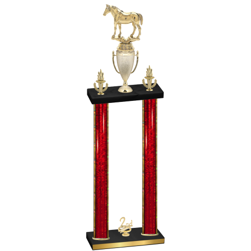 Double Red Glacier Second Place Horses Trophy