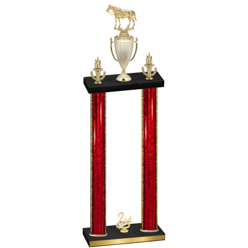 Double Red Glacier Second Place Horses Trophy