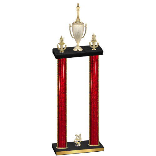 Double Red Glacier Year Chess Trophy
