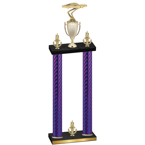 Double Purple Carbon Fiber Victory Cars Trophy