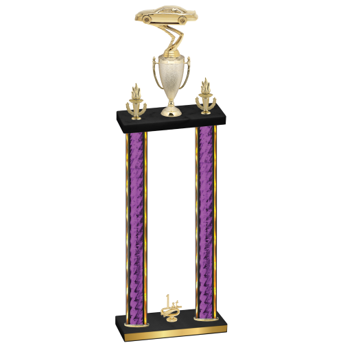 Double Purple Glacier First Place Cars Trophy