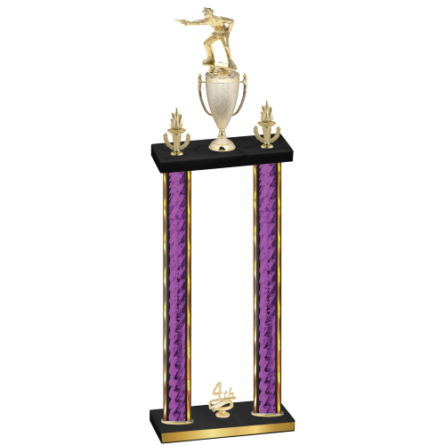 Double Purple Glacier Fourth Place Shooter Trophy