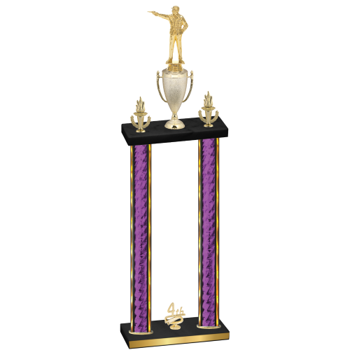 Double Purple Glacier Fourth Place Shooter Trophy