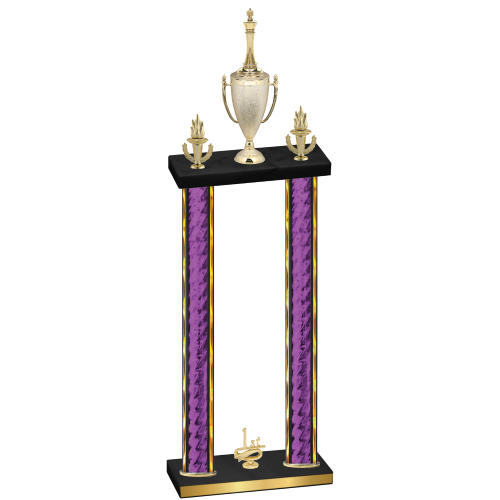 Double Purple Glacier First Place Chess Trophy