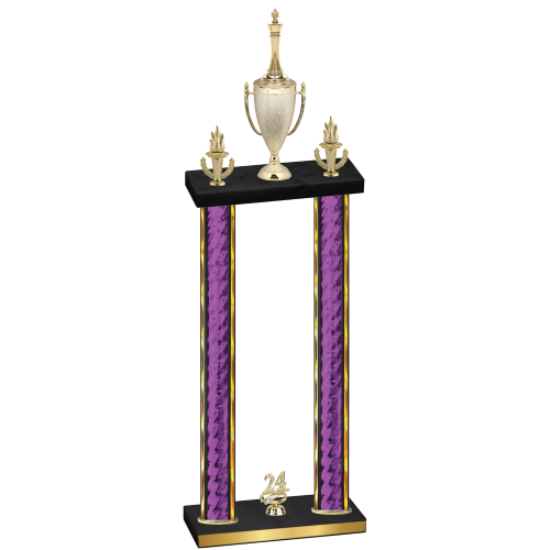 Double Purple Glacier Year Chess Trophy