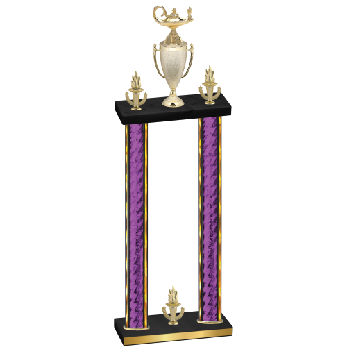 Double Purple Glacier Victory Academics Trophy