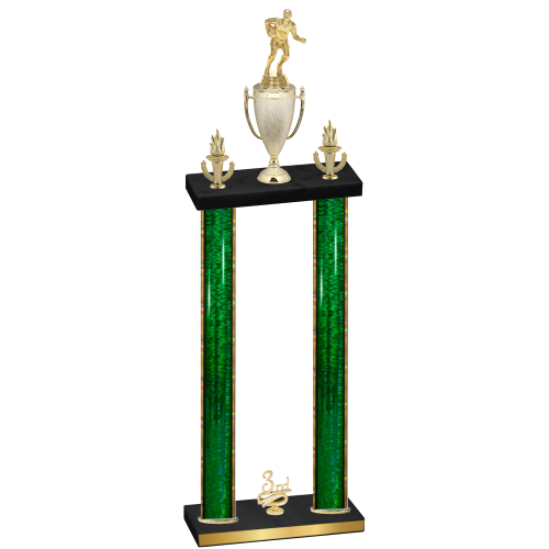 Double Green Glacier Third Place Rugby Trophy