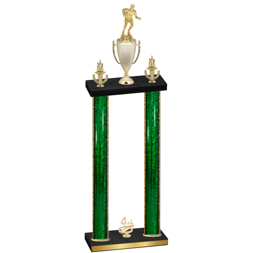 Double Green Glacier Fourth Place Rugby Trophy