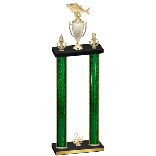 Double Green Glacier Second Place Fishing Trophy