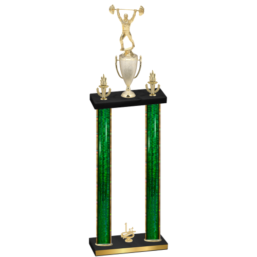 Double Green Glacier First Place Weights Trophy