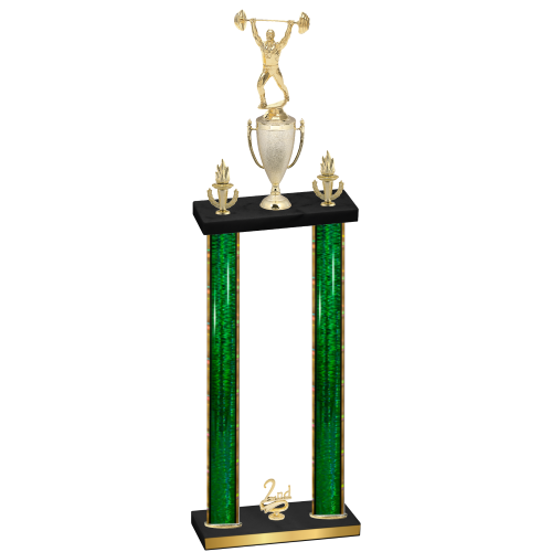 Double Green Glacier Second Place Weights Trophy