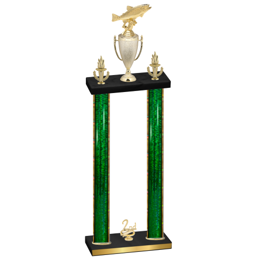 Double Green Glacier Second Place Fishing Trophy
