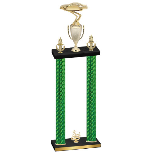 Double Green Carbon Fiber Third Place Cars Trophy