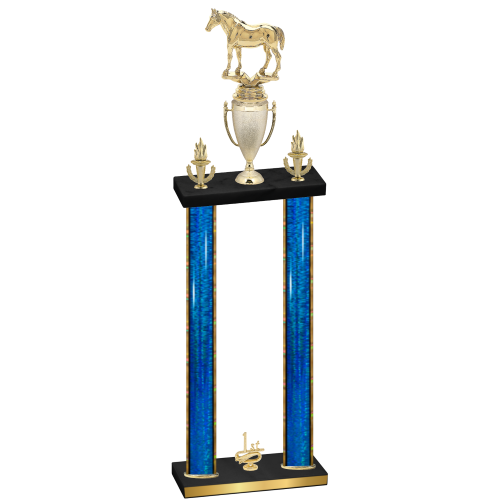 Double Blue Glacier First Place Horses Trophy