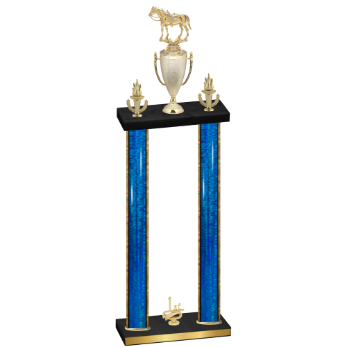 Double Blue Glacier First Place Horses Trophy