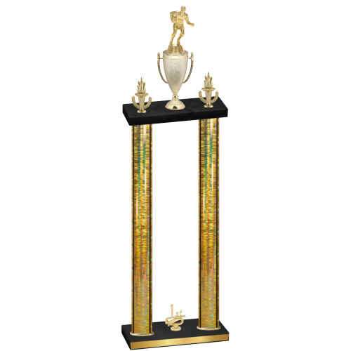 Double Gold Glacier First Place Rugby Trophy