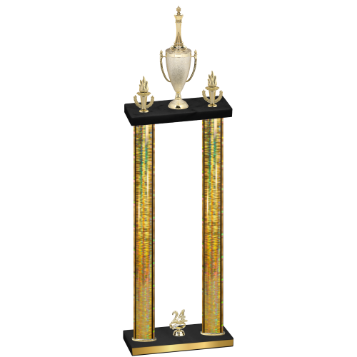 Double Gold Glacier Year Chess Trophy