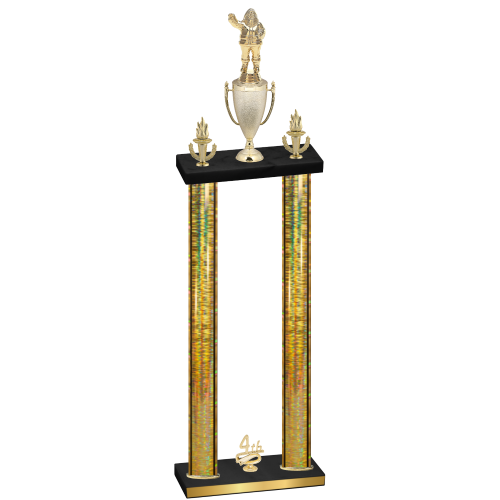 Double Gold Glacier Fourth Place Holiday Trophy